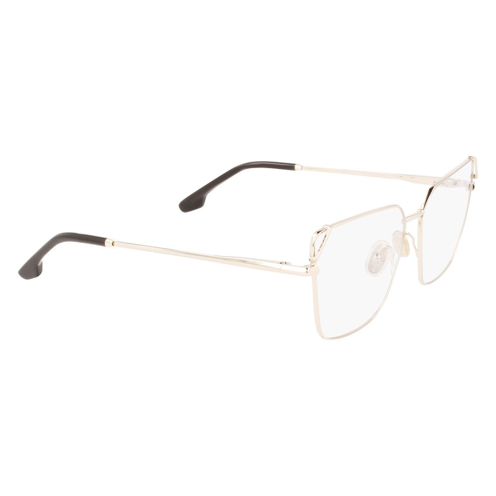 Victoria Beckham Goldene Metallbrille (Gestell)