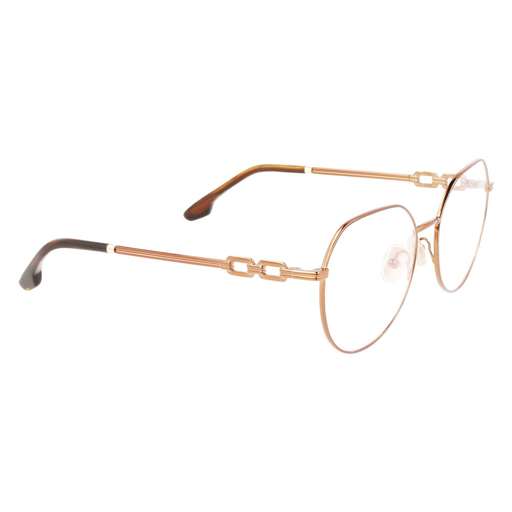 Victoria Beckham Braune Metallbrille (Fassung)