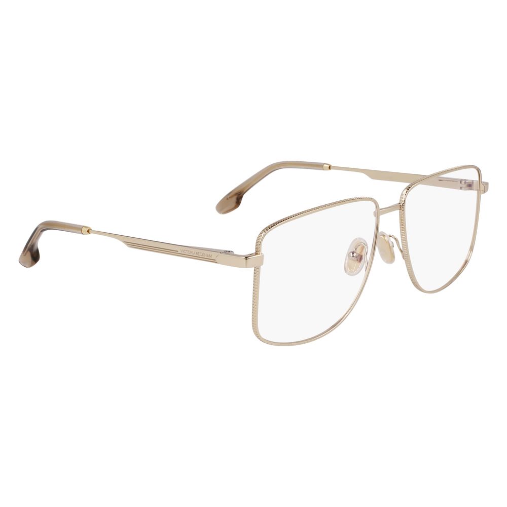 Victoria Beckham Goldene Metallbrille (Gestell)