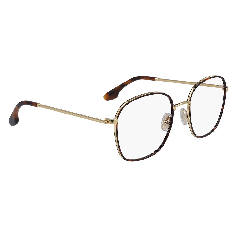 Victoria Beckham Braune Metallbrille (Gestell)