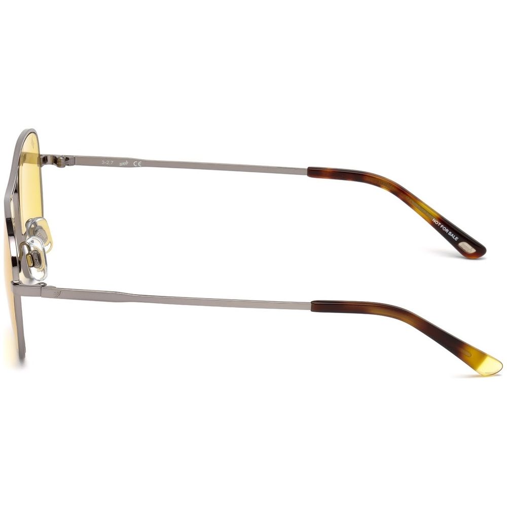 WEB EYEWEAR Sonnenbrille aus silbernem Metall