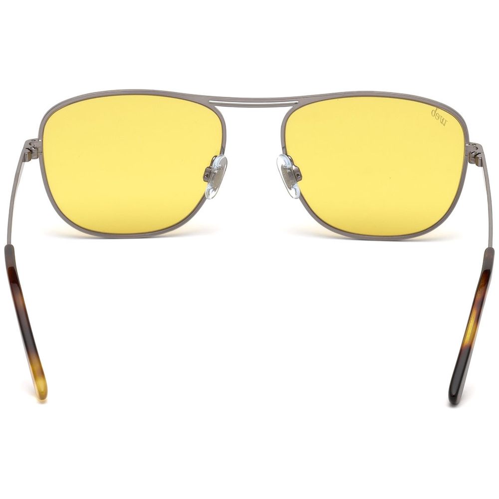 WEB EYEWEAR Sonnenbrille aus silbernem Metall
