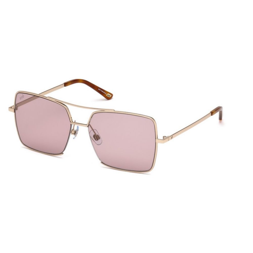 WEB EYEWEAR Sunglasses in Gold Metal