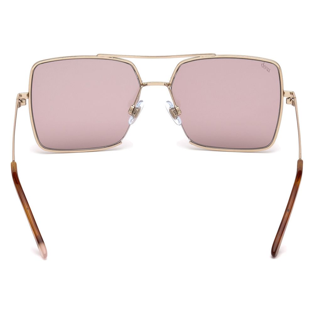 WEB EYEWEAR Sunglasses in Gold Metal