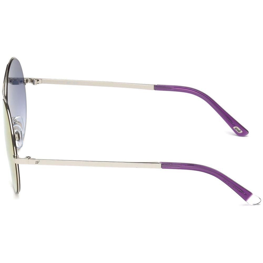 WEB EYEWEAR Sonnenbrille aus silbernem Metall