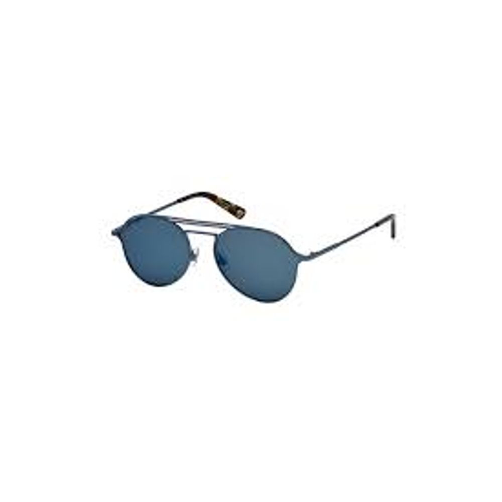 WEB EYEWEAR Blaue Sonnenbrille aus Metall