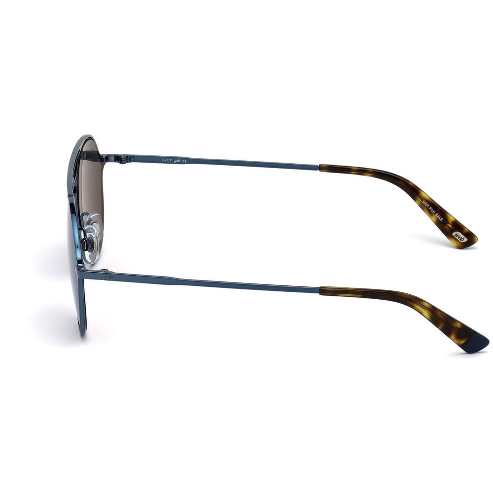 WEB EYEWEAR Blaue Sonnenbrille aus Metall
