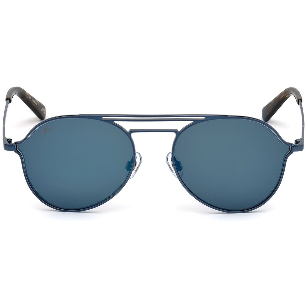 WEB EYEWEAR Blaue Sonnenbrille aus Metall