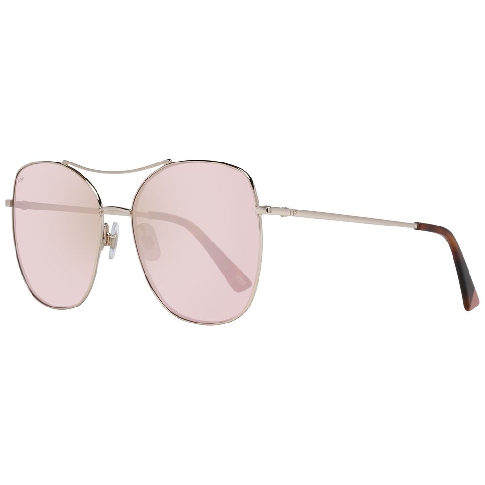 WEB EYEWEAR Sunglasses in Rose Gold Metal