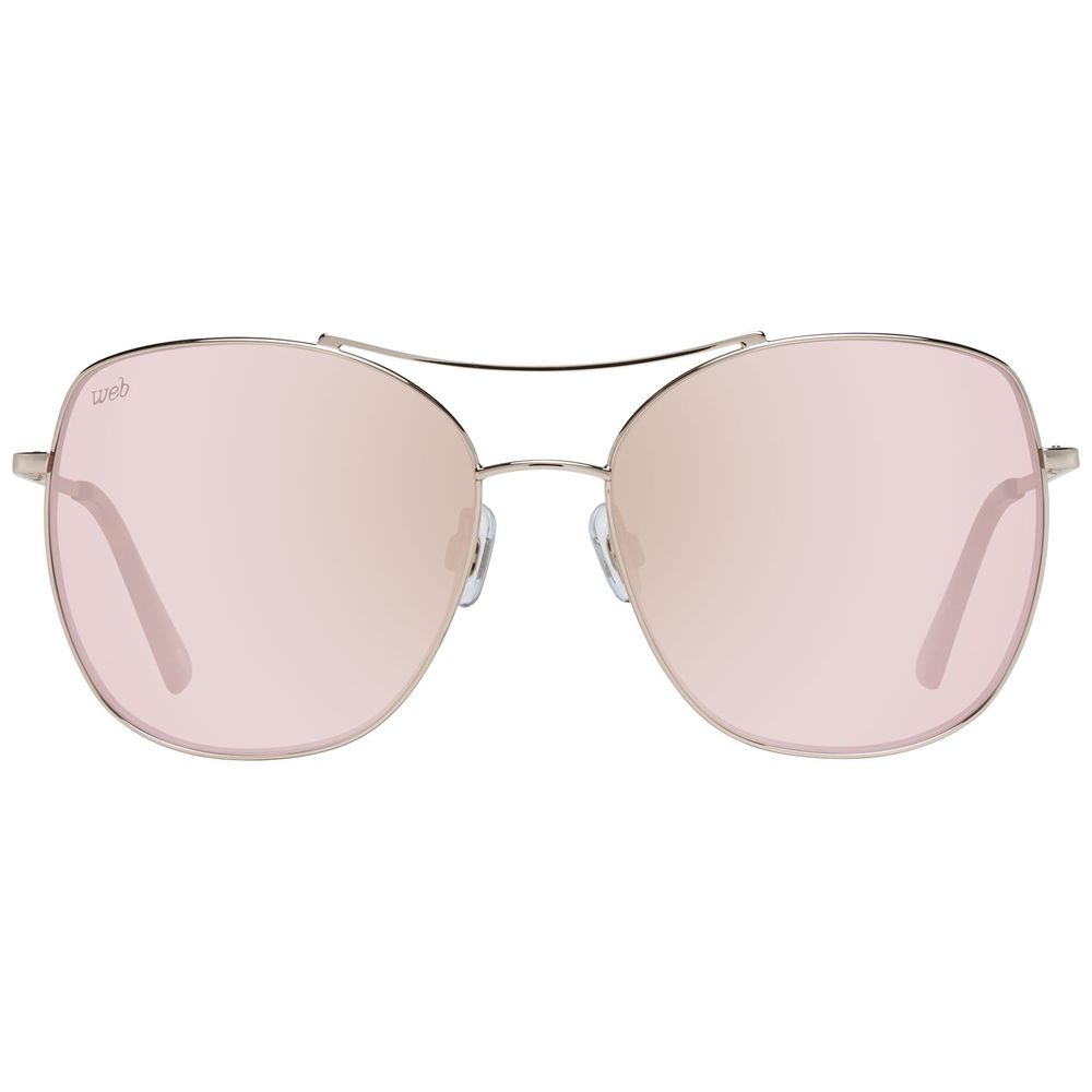 WEB EYEWEAR Sunglasses in Rose Gold Metal