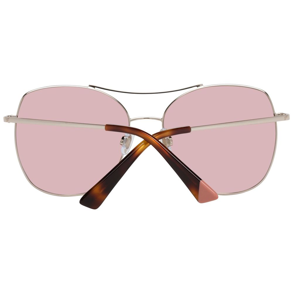 WEB EYEWEAR Sunglasses in Rose Gold Metal