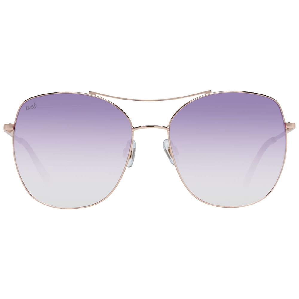 WEB EYEWEAR Sonnenbrille aus Goldmetall