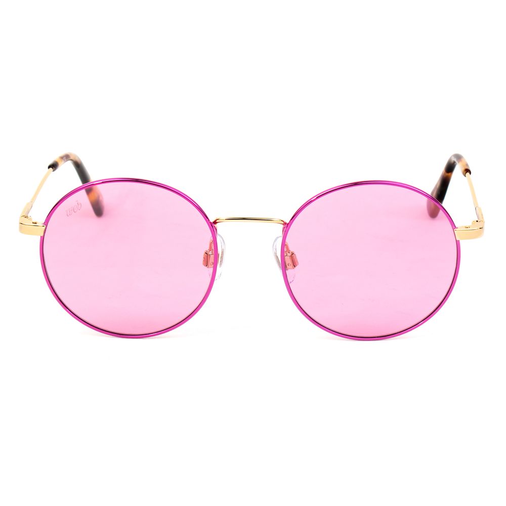 WEB EYEWEAR Sonnenbrille aus pinkfarbenem Metall