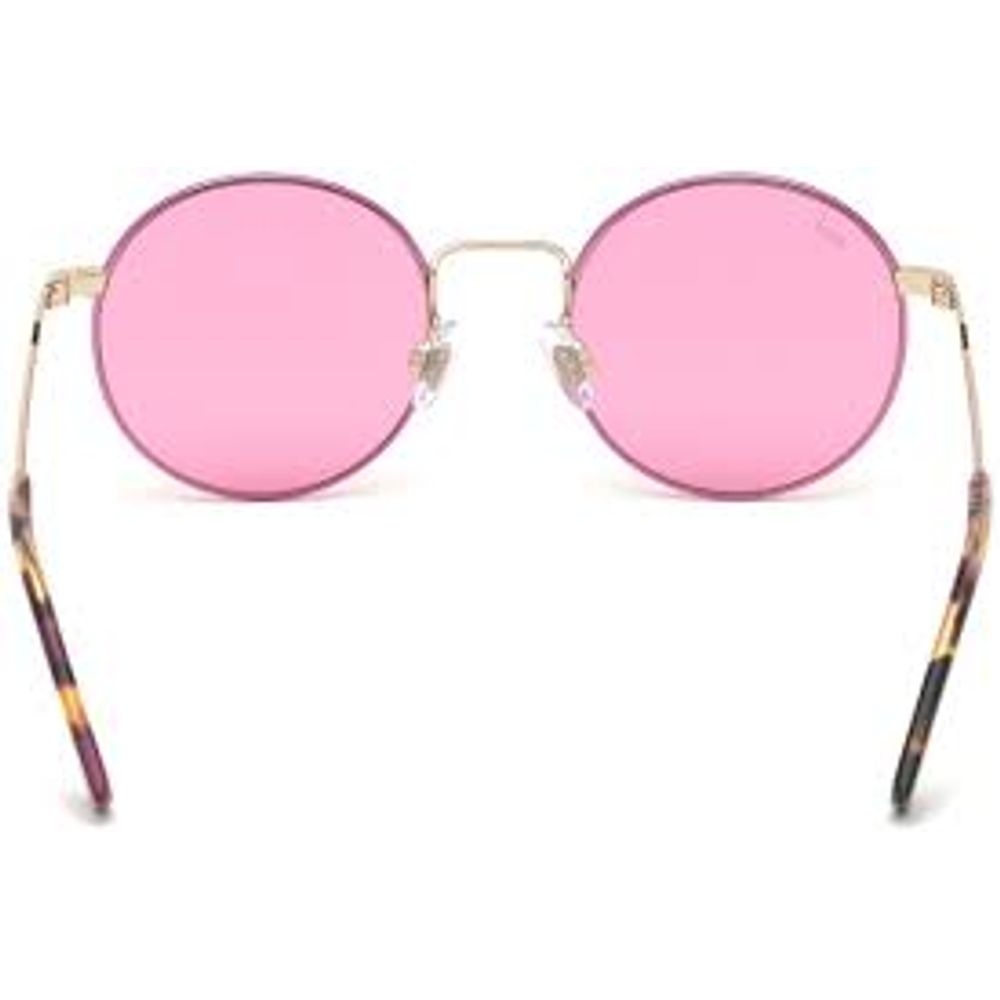 WEB EYEWEAR Sonnenbrille aus pinkfarbenem Metall