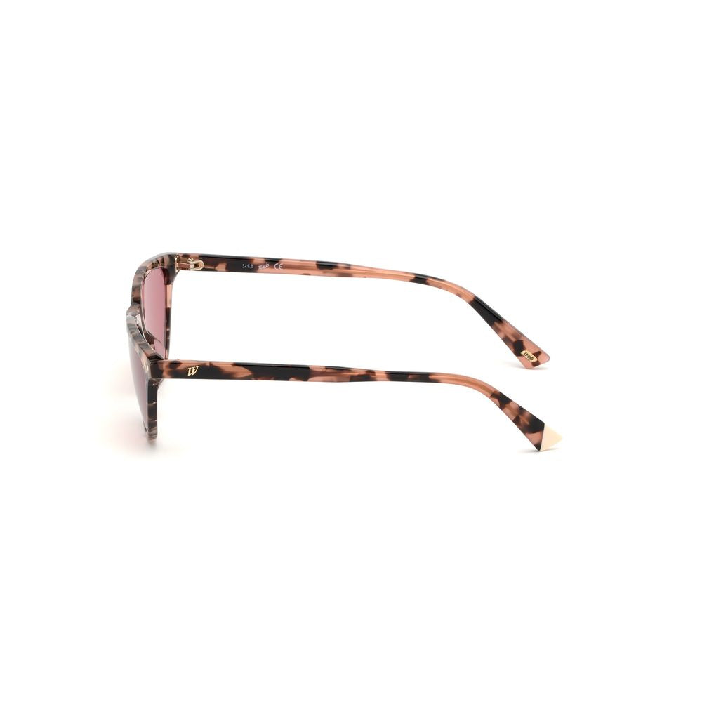 WEB EYEWEAR Braune Sonnenbrille aus Kunststoff
