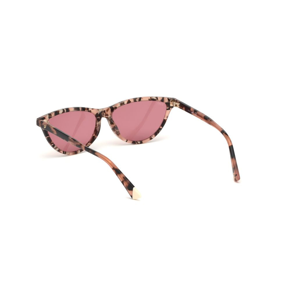 WEB EYEWEAR Braune Sonnenbrille aus Kunststoff