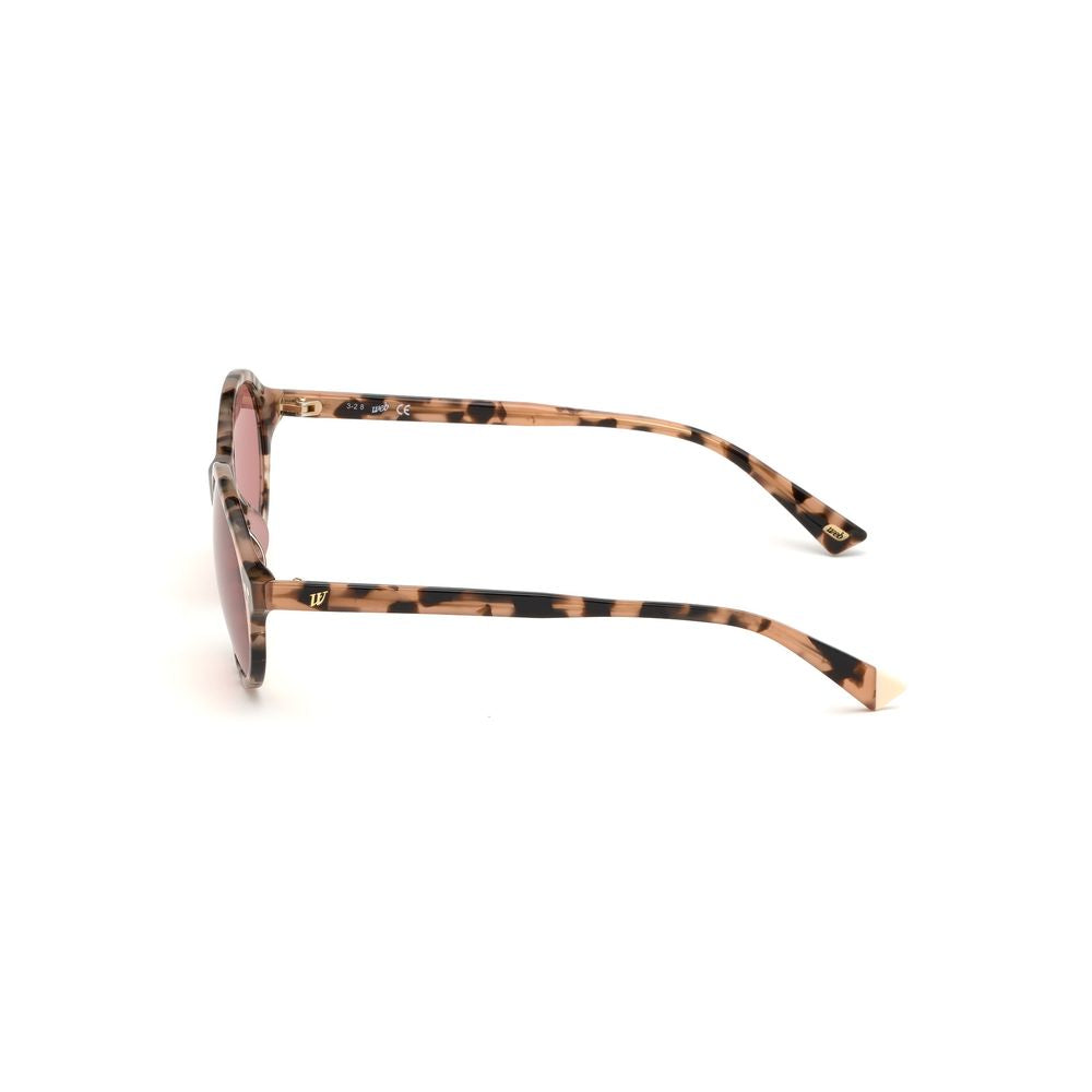 WEB EYEWEAR Braune Sonnenbrille aus Kunststoff