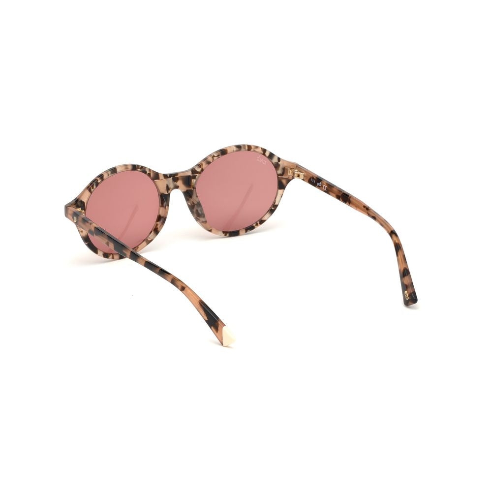 WEB EYEWEAR Braune Sonnenbrille aus Kunststoff