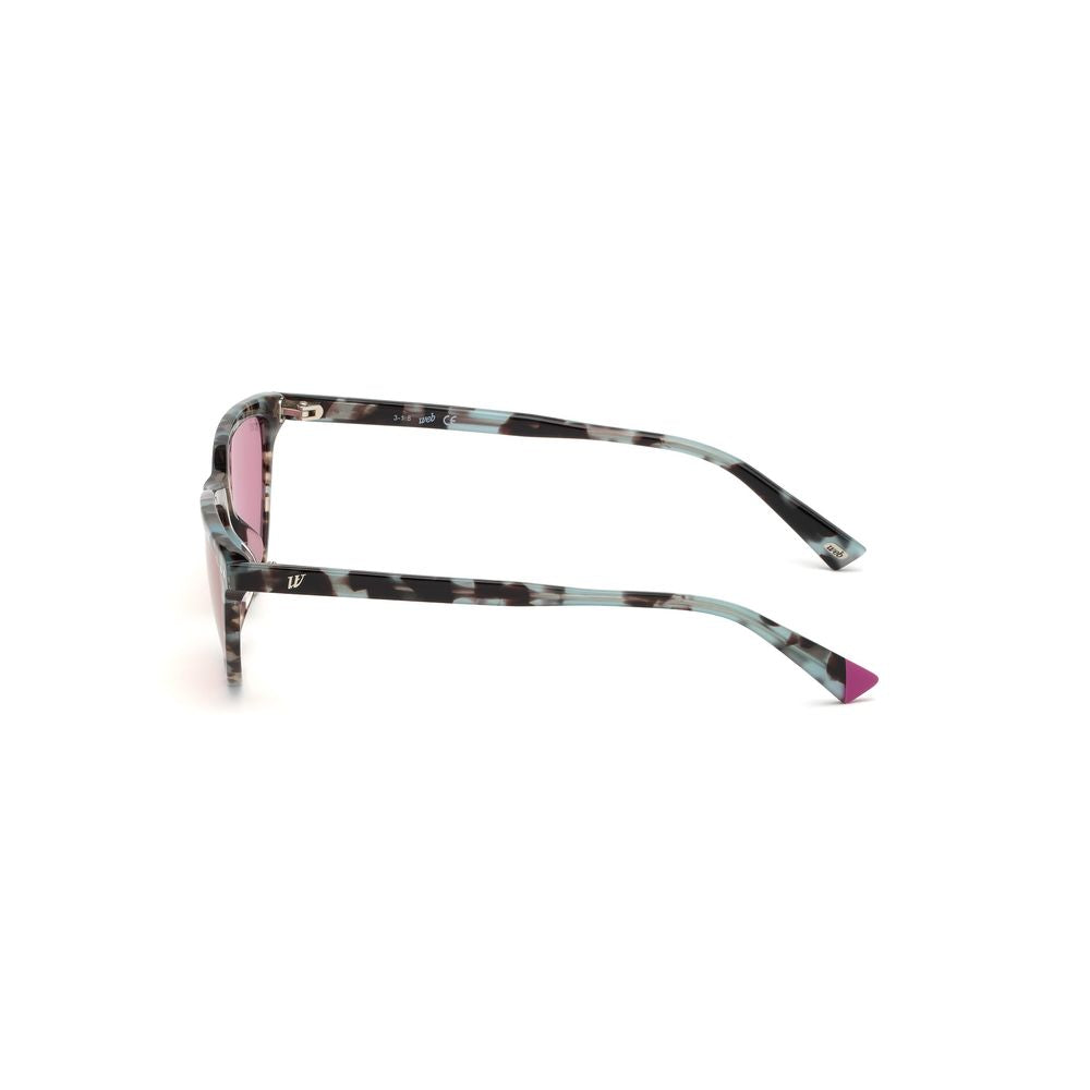 WEB EYEWEAR Braune Sonnenbrille aus Kunststoff