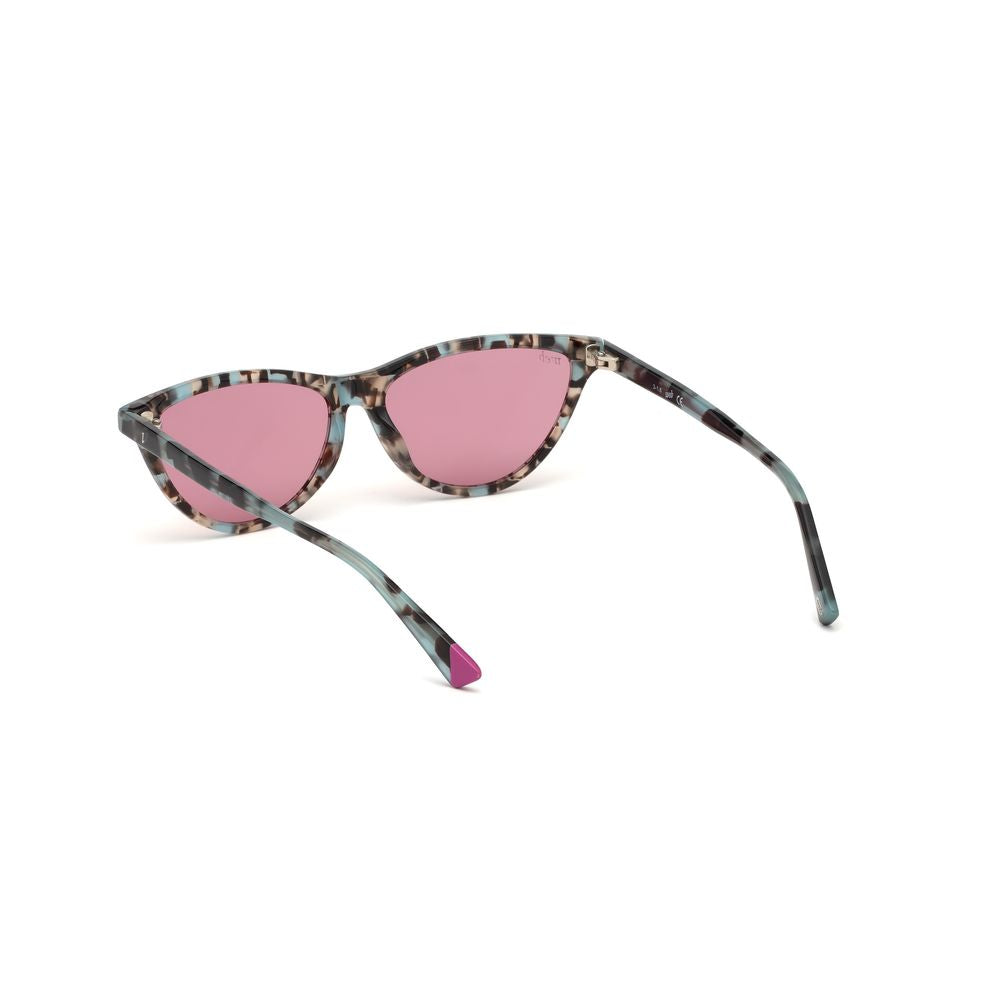 WEB EYEWEAR Braune Sonnenbrille aus Kunststoff