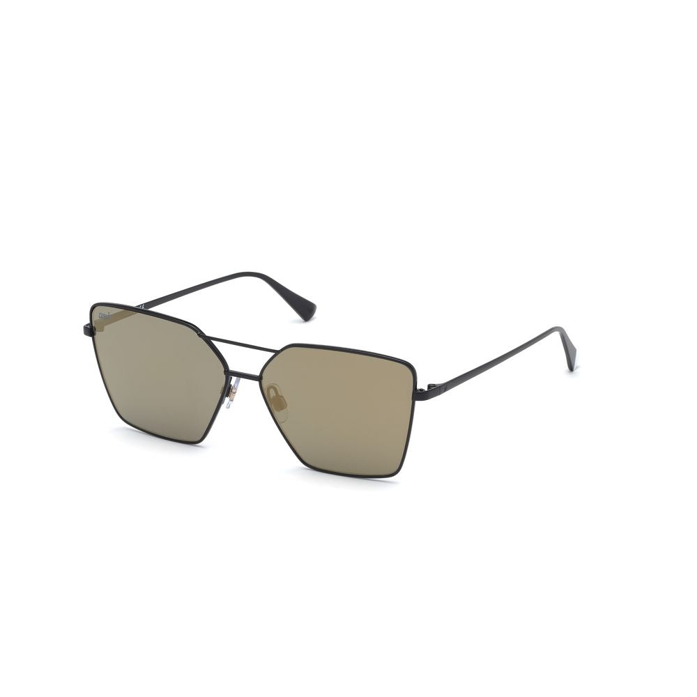 WEB EYEWEAR Schwarze Sonnenbrille aus Metall