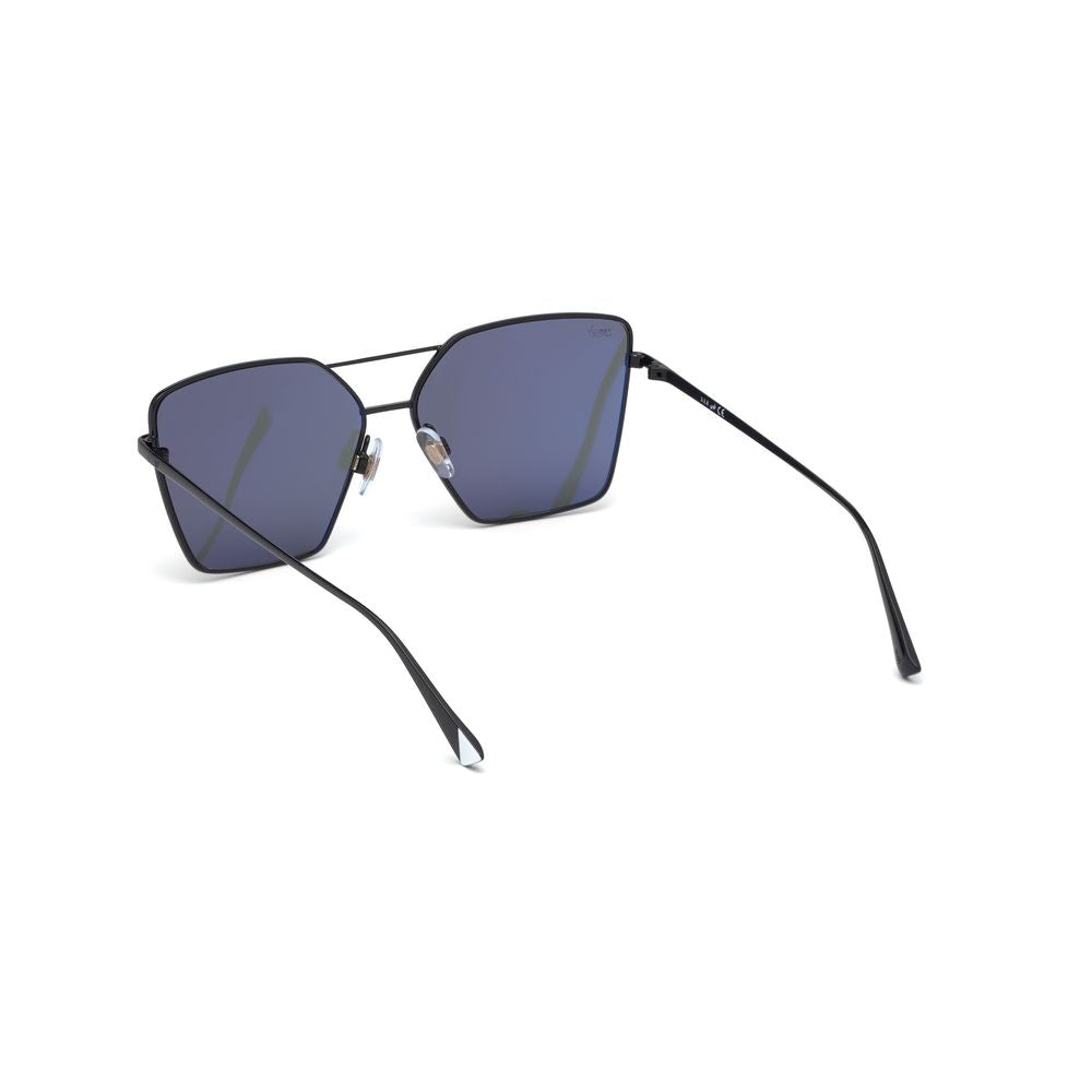 WEB EYEWEAR Schwarze Sonnenbrille aus Metall