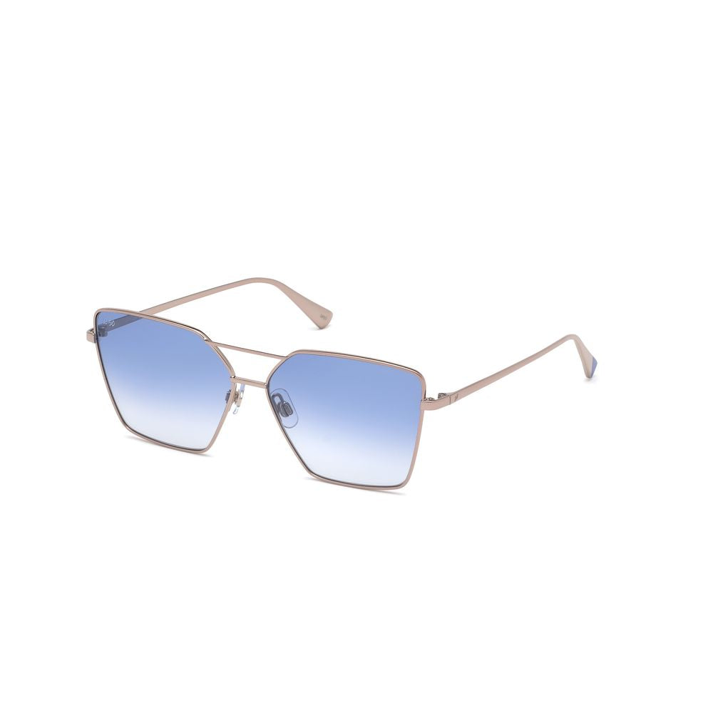 WEB EYEWEAR Sonnenbrille aus Goldmetall