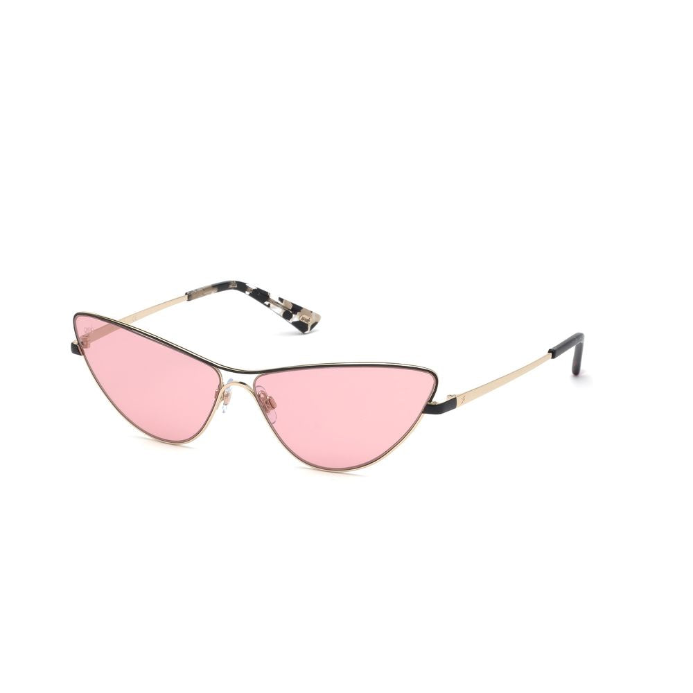 WEB EYEWEAR Sonnenbrille aus Goldmetall