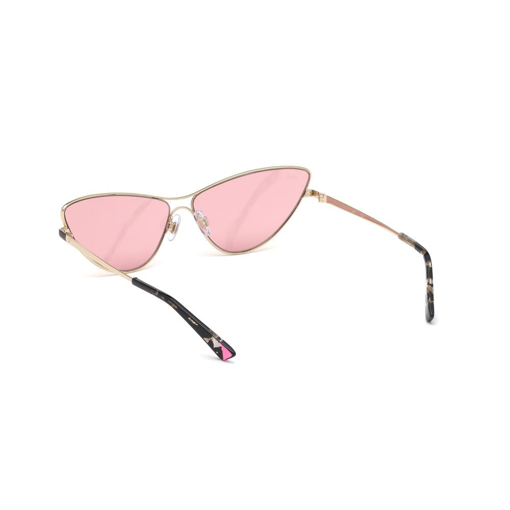 WEB EYEWEAR Sonnenbrille aus Goldmetall
