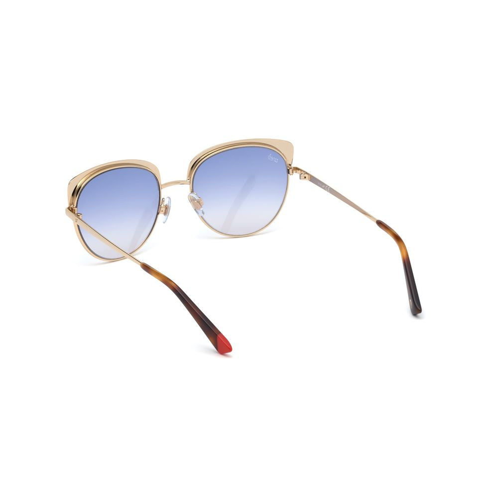 WEB EYEWEAR Sonnenbrille aus Goldmetall