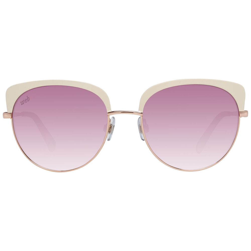 WEB EYEWEAR Sonnenbrille aus Roségold-Metall