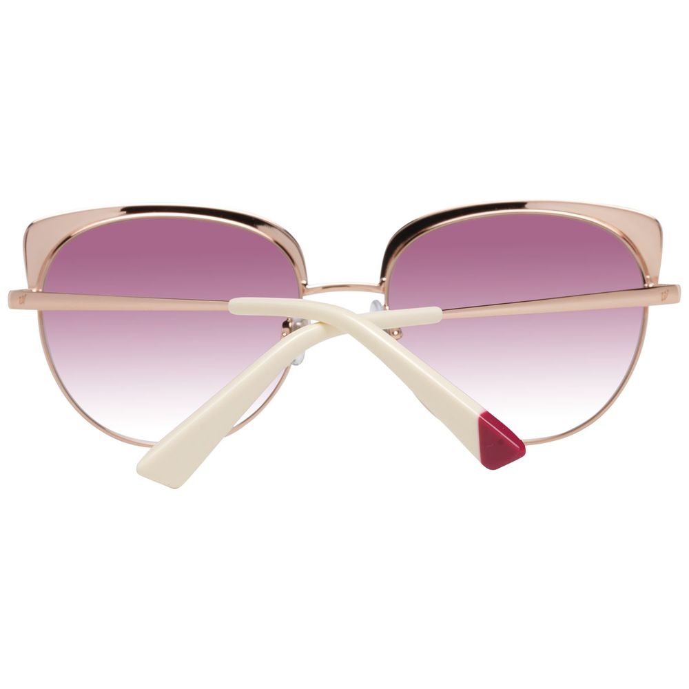 WEB EYEWEAR Sonnenbrille aus Roségold-Metall