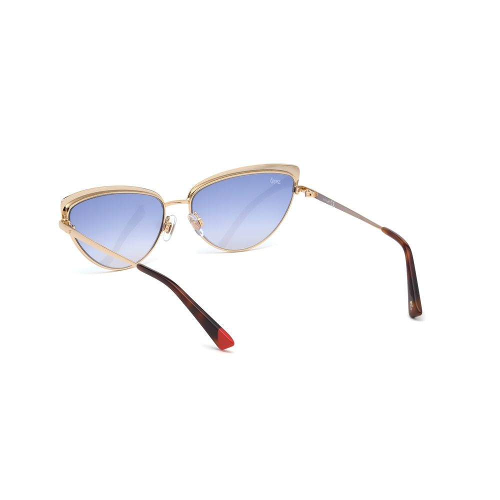 WEB EYEWEAR Sonnenbrille aus Goldmetall