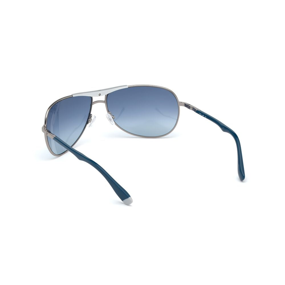 WEB EYEWEAR Grey Metal Sunglasses
