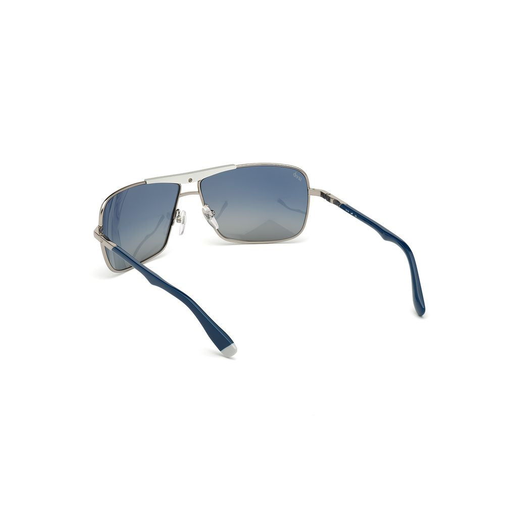 WEB EYEWEAR Graue Sonnenbrille aus Metall