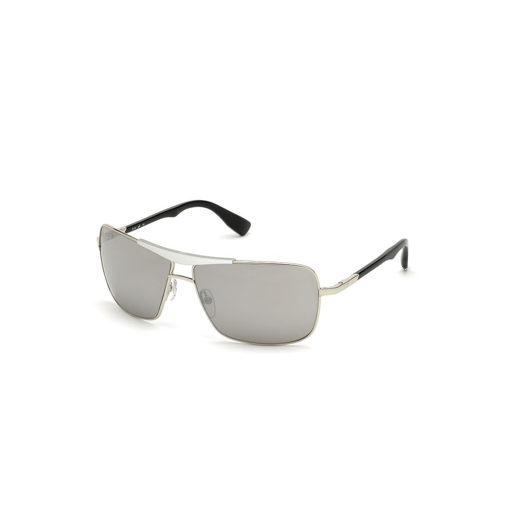 WEB EYEWEAR Graue Sonnenbrille aus Metall