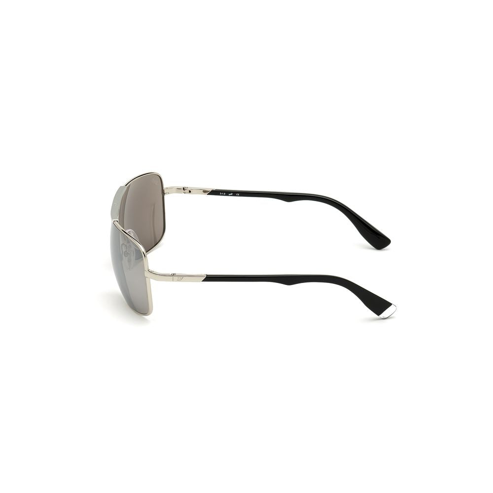 WEB EYEWEAR Graue Sonnenbrille aus Metall