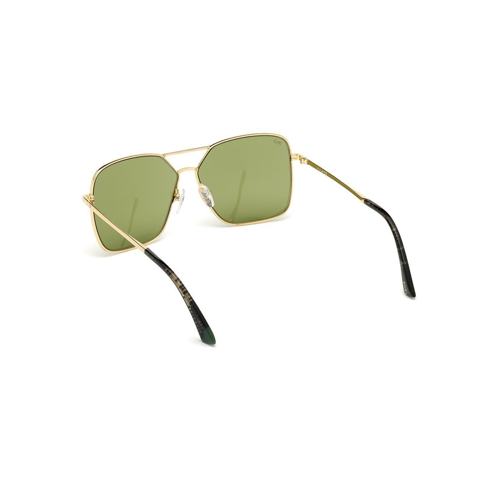 WEB EYEWEAR Sonnenbrille aus Goldmetall