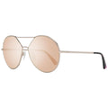 WEB EYEWEAR Sonnenbrille aus Roségold-Metall