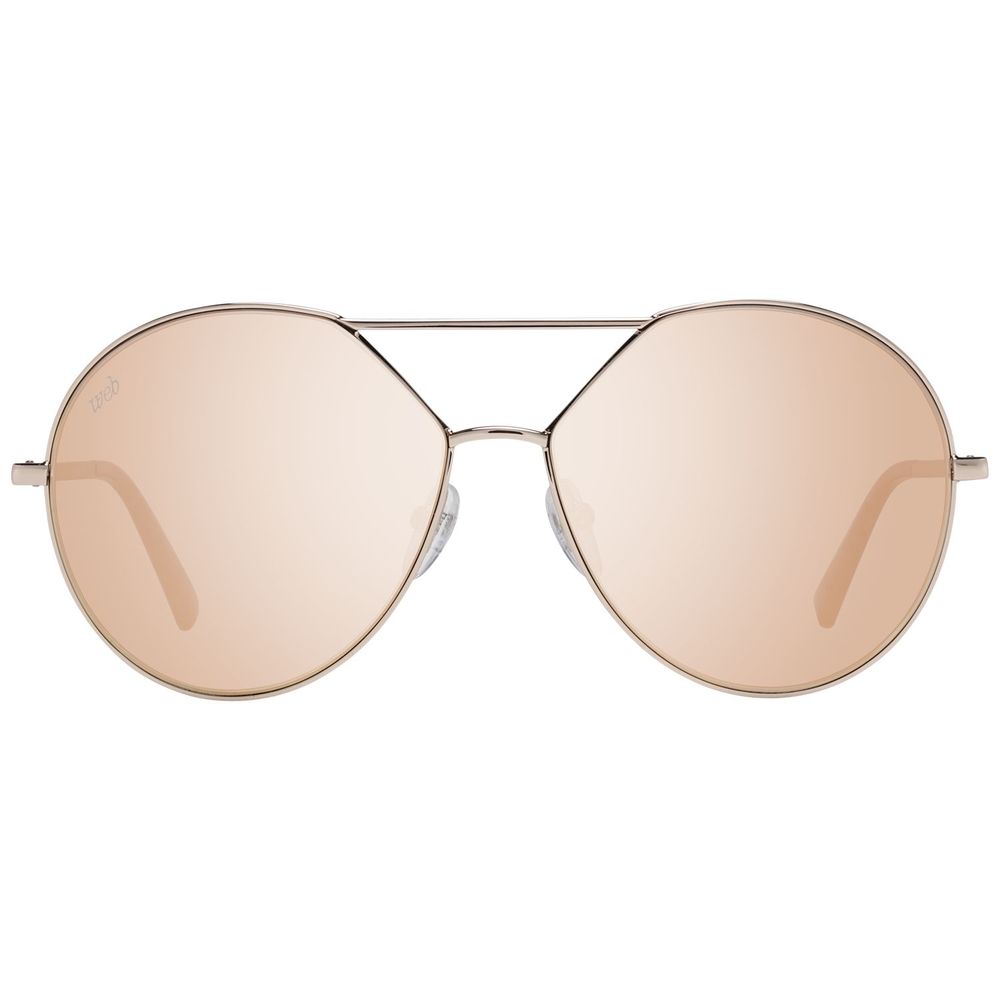 WEB EYEWEAR Sonnenbrille aus Roségold-Metall