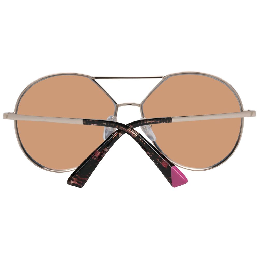 WEB EYEWEAR Sonnenbrille aus Roségold-Metall