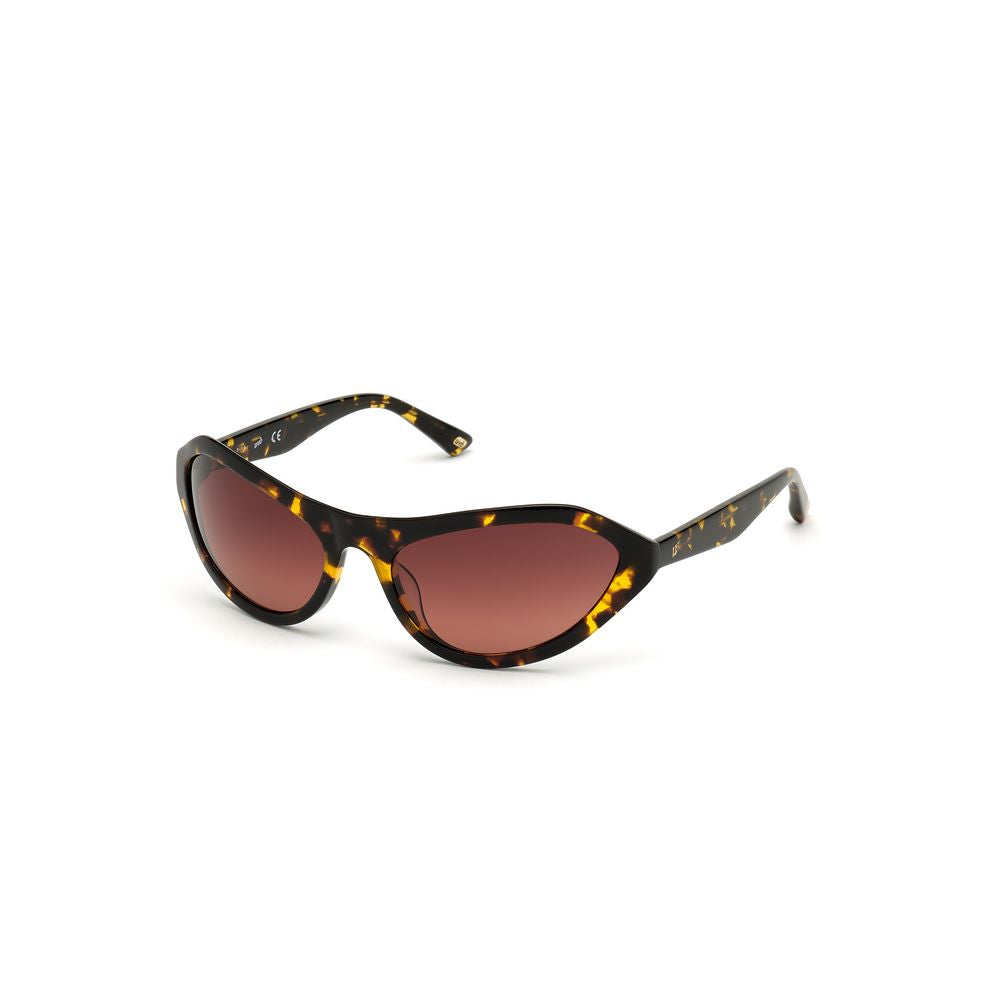 WEB EYEWEAR Braune Sonnenbrille aus Kunststoff
