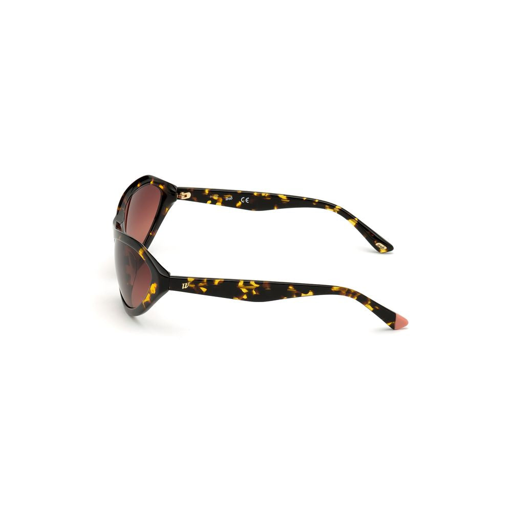 WEB EYEWEAR Braune Sonnenbrille aus Kunststoff