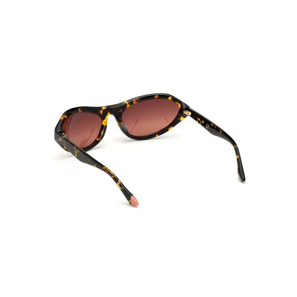 WEB EYEWEAR Braune Sonnenbrille aus Kunststoff