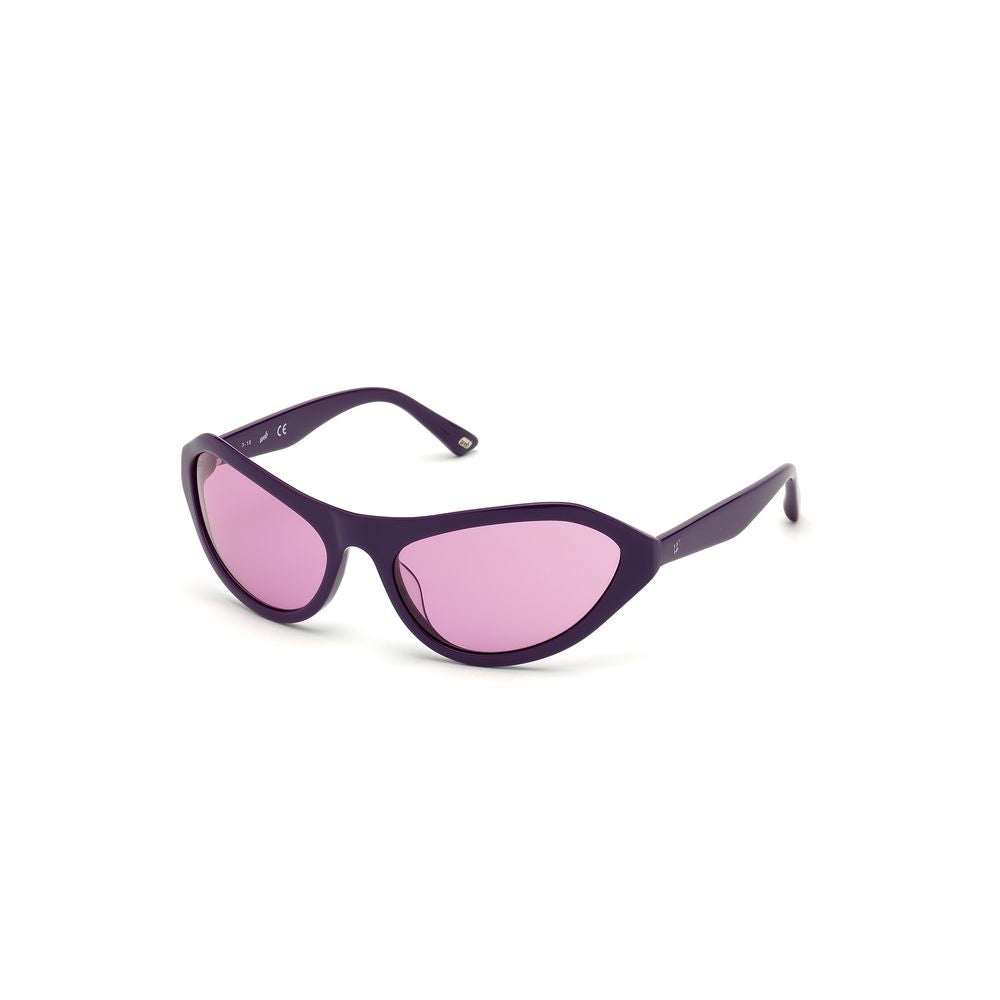 WEB EYEWEAR Lila Sonnenbrille aus Kunststoff