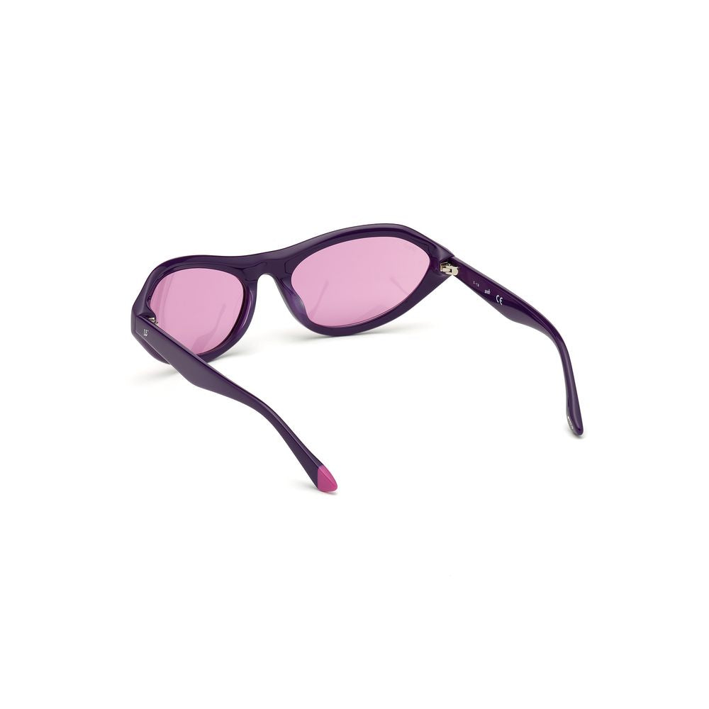 WEB EYEWEAR Lila Sonnenbrille aus Kunststoff