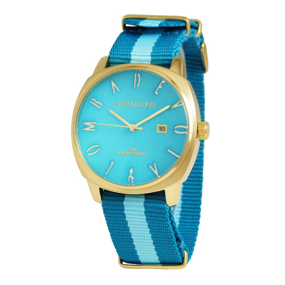 DEVOTA & LOMBA Blue Nylon Wristwatch