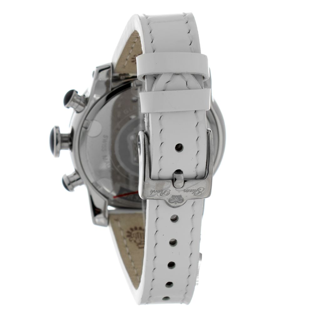 GLAM ROCK Weiße Lederkleid-Uhr