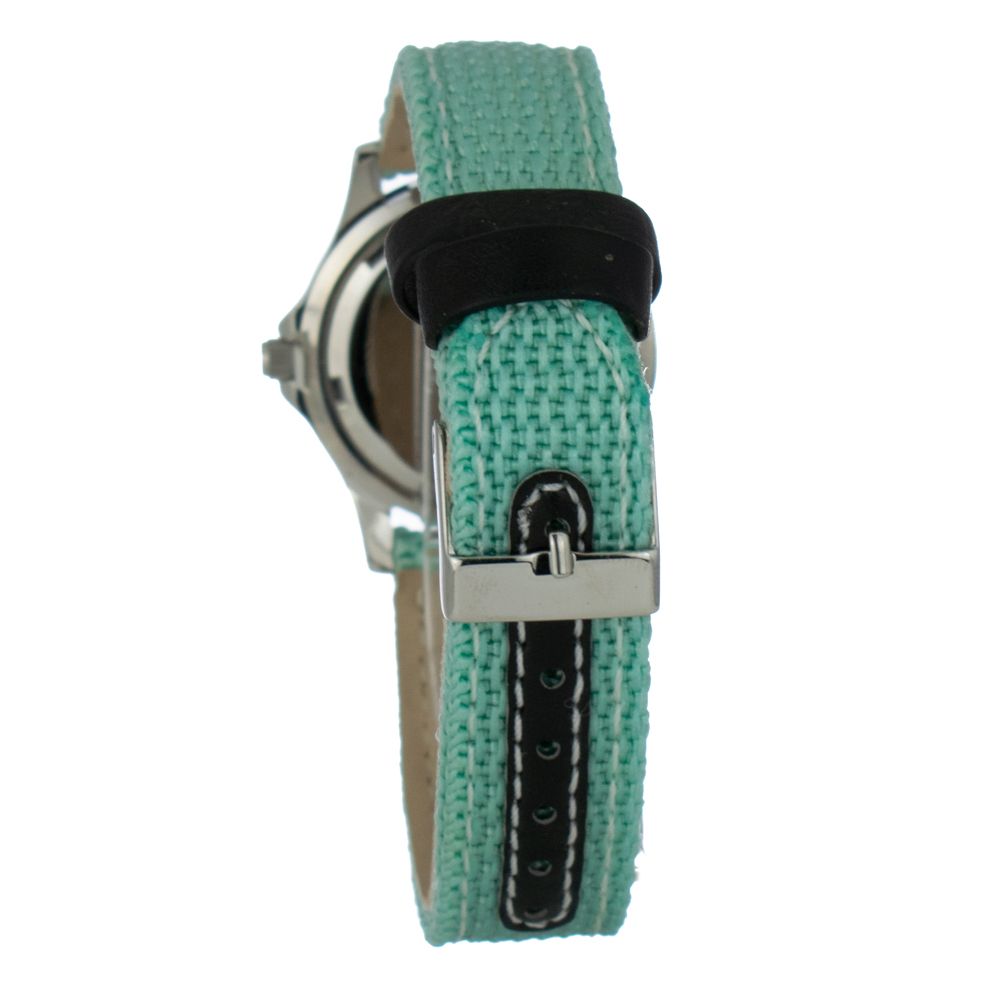 JUSTINA Zweifarbige Lederarmbanduhr