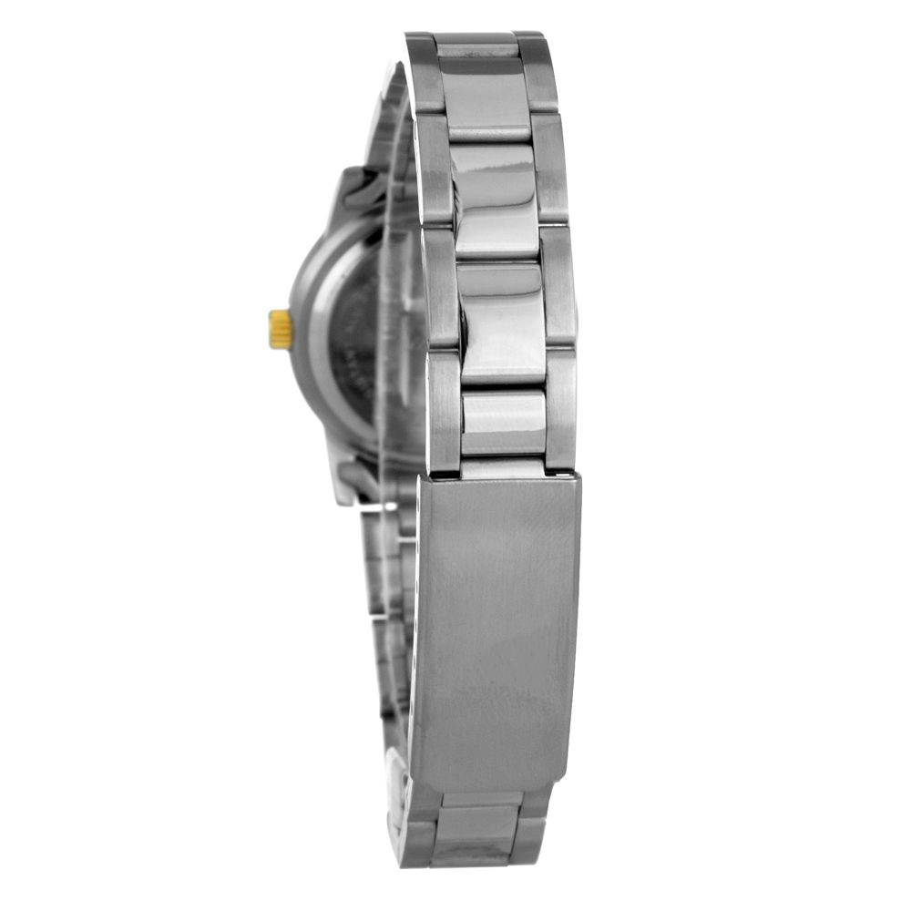 JUSTINA Silberne Edelstahl-Dresswatch